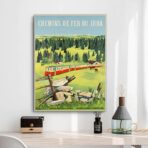 affiche vintage jura