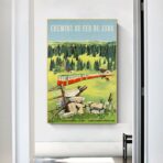 affiche vintage jura