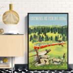 affiche vintage jura
