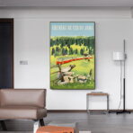 affiche vintage jura