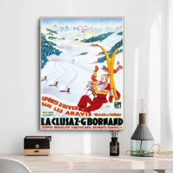 affiche vintage la cluzaz