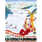 affiche vintage la cluzaz