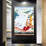 affiche vintage la cluzaz