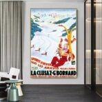 affiche vintage la cluzaz
