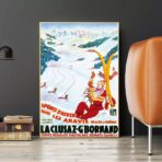 affiche vintage la cluzaz
