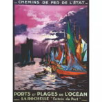 affiche vintage la rochelle