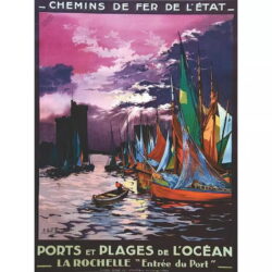 affiche vintage la rochelle