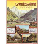 affiche vintage la vallée du giffre
