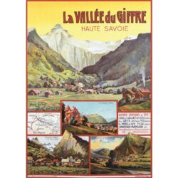 affiche vintage la vallée du giffre