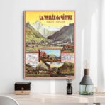 affiche vintage la vallée du giffre