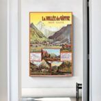 affiche vintage la vallée du giffre