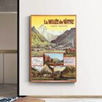 affiche vintage la vallée du giffre