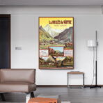affiche vintage la vallée du giffre