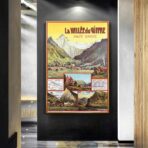affiche vintage la vallée du giffre