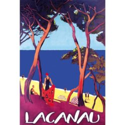 affiche vintage lacanau