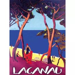 affiche vintage lacanau