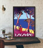 affiche vintage lacanau