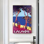 affiche vintage lacanau
