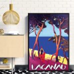 affiche vintage lacanau