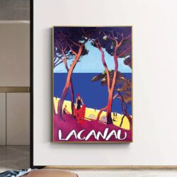 affiche vintage lacanau