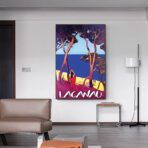 affiche vintage lacanau