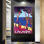 affiche vintage lacanau