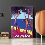 affiche vintage lacanau