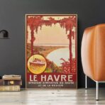 affiche vintage le havre