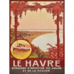 affiche vintage le havre
