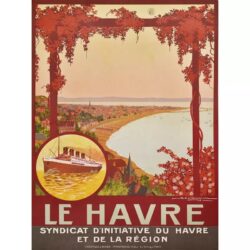 affiche vintage le havre