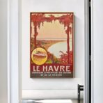 affiche vintage le havre