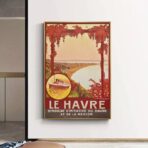 affiche vintage le havre