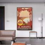 affiche vintage le havre