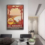affiche vintage le havre