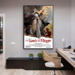 affiche vintage le seigneur des anneaux