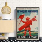 affiche vintage le touquet