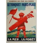 affiche vintage le touquet
