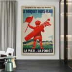 affiche vintage le touquet