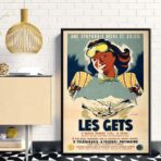 affiche vintage les gets