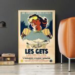 affiche vintage les gets