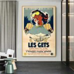 affiche vintage les gets