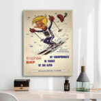 affiche vintage les menuires
