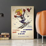 affiche vintage les menuires