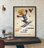affiche vintage les menuires