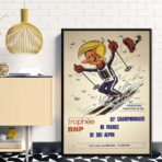 affiche vintage les menuires