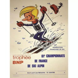 affiche vintage les menuires
