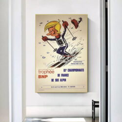 affiche vintage les menuires