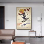 affiche vintage les menuires