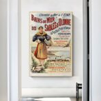 affiche vintage les sables d'olonne