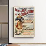 affiche vintage les sables d'olonne